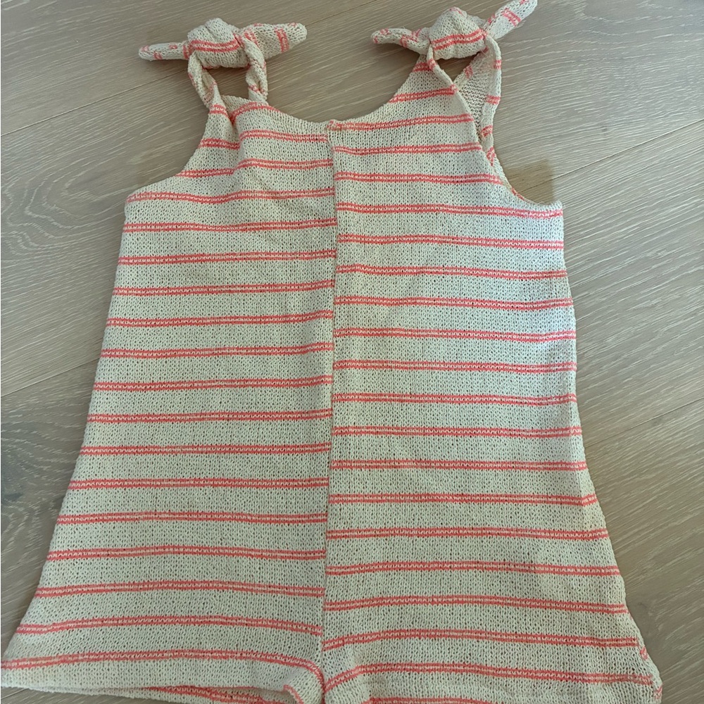 Zara cream-pink knit romper